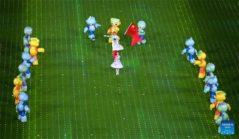 Destaques da cerim?nia de encerramento dos 19o Jogos Asiáticos