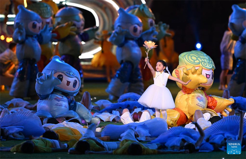 Destaques da cerim?nia de encerramento dos 19o Jogos Asiáticos