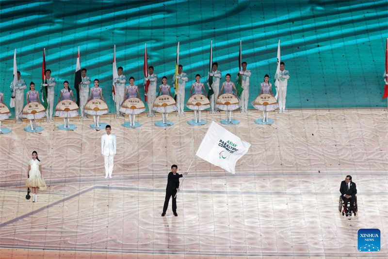 Cerim?nia de encerramento dos 4o Jogos Para-Asiáticos é realizada em Hangzhou, leste da China