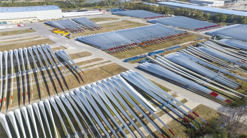 Laminas para turbinas eólicas fabricadas em Yancheng têm boas vendas no exterior