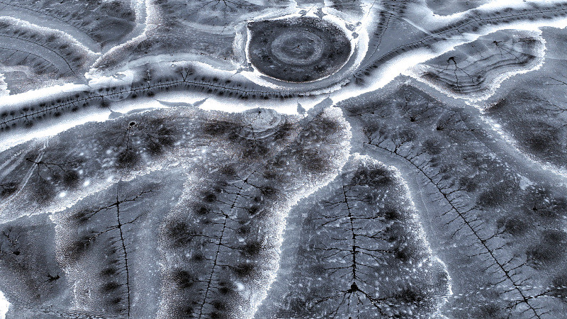Galeria: rio congelado cria uma obra-prima da natureza, nordeste da China