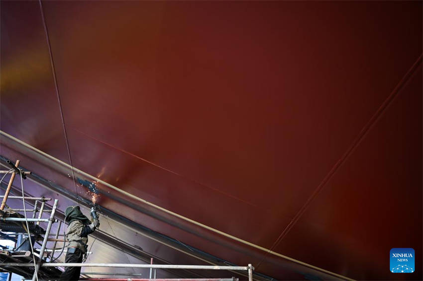 Empresa de constru??o naval em Jiangsu mantém lideran?a da China globalmente