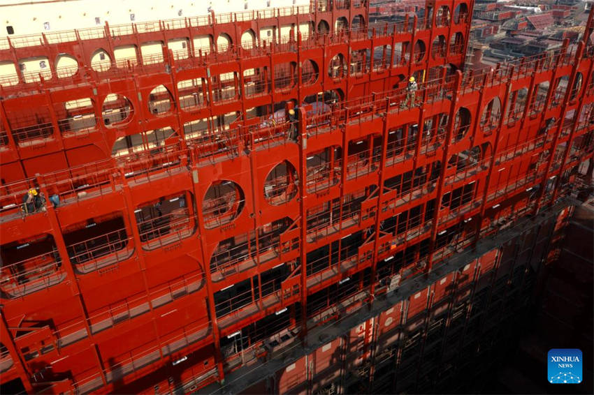 Empresa de constru??o naval em Jiangsu mantém lideran?a da China globalmente