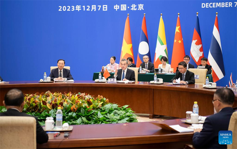 Oitava Reuni?o de Ministros das Rela??es Exteriores da Coopera??o Lancang-Mekong realizada em Beijing