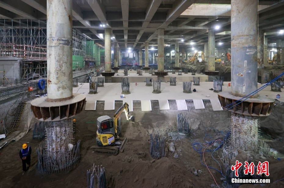 Constru??o da Esta??o Ferroviária do Subcentro de Beijing está em andamento