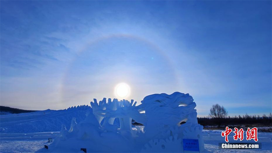 Galeria: halo solar ilumina paisagem gelada na Mongólia Interior