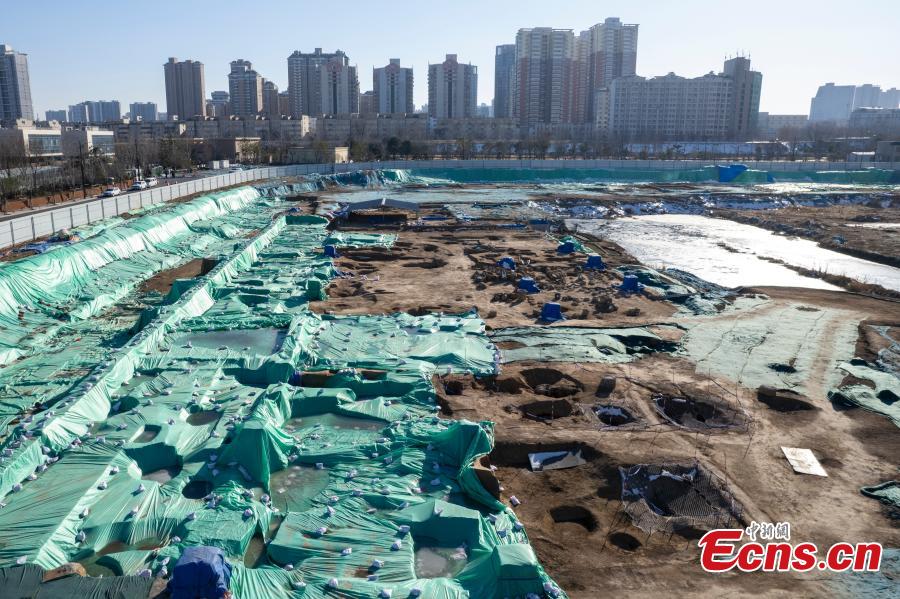 Relíquias s?o desenterradas das ruínas da dinastia Shang no centro da China