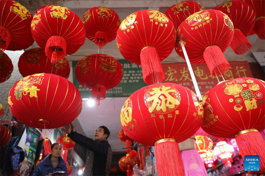 Celebra??es para o próximo Ano Novo Lunar Chinês s?o realizadas em todo o país