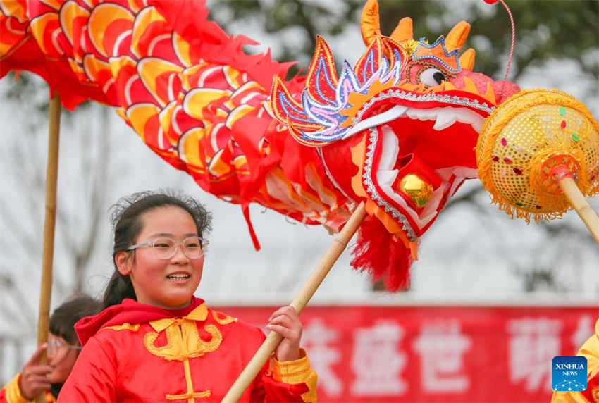 Celebra??es para o próximo Ano Novo Lunar Chinês s?o realizadas em todo o país