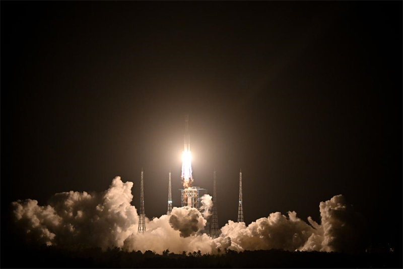 China lan?a nave espacial de carga Tianzhou-7