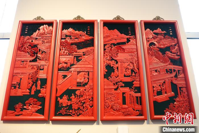 Artista chinês de laca esculpida cria obras comemorativas do Festival da Primavera