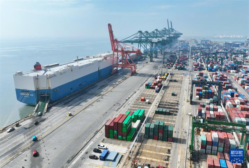 Galeria: província de Fujian torna-se importante canal de exporta??o de veículos ro-ro