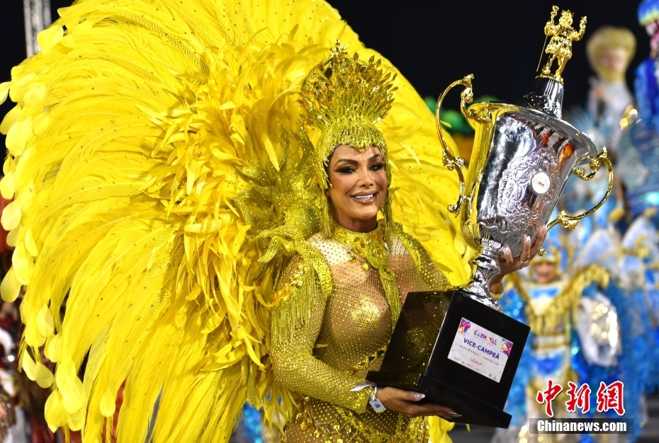 Brasil: escolas de samba campe?s desfilam no Carnaval de S?o Paulo