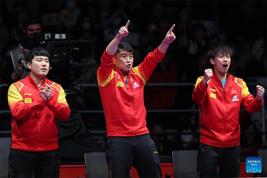 China conquista título de equipe masculina no Campeonato Mundial de Tênis de Mesa de 2024