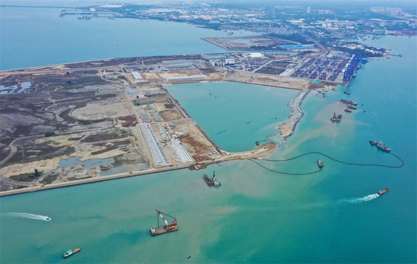 China acelera constru??o do Porto de Livre Comércio de Hainan