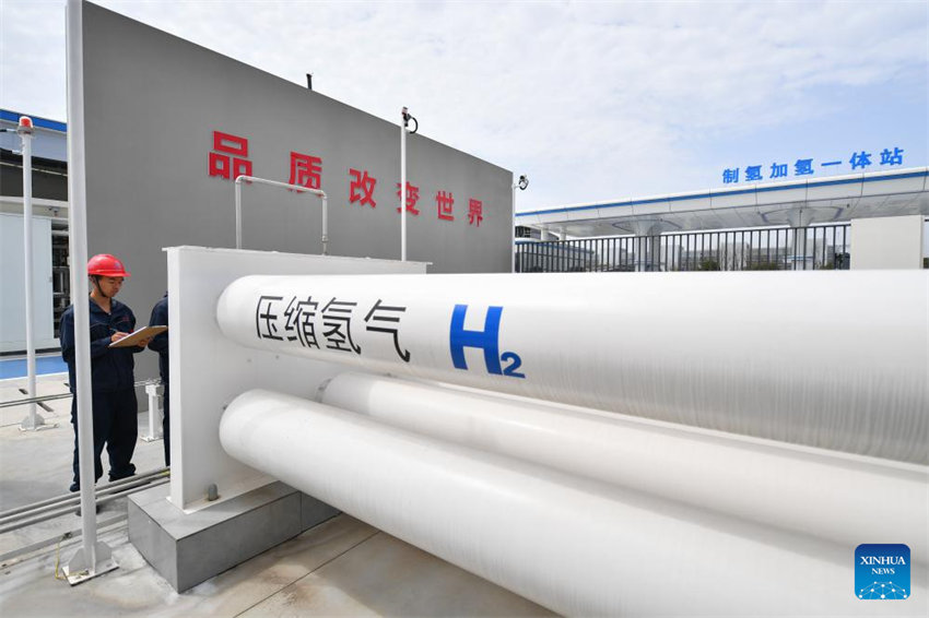 Constru??o da esta??o de produ??o e distribui??o de hidrogênio da Sany concluída em Changsha