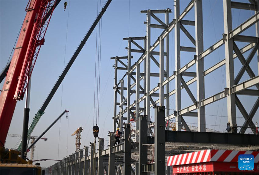 Projeto de linha de montagem final da 2a família Airbus Tianjin A320 está em constru??o