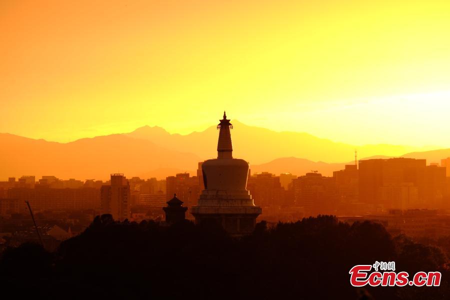 Galeria: belo p?r do sol em Beijing