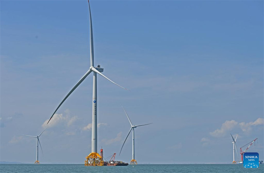 Primeiro projeto de demonstra??o de energia eólica de Guangxi está em constru??o