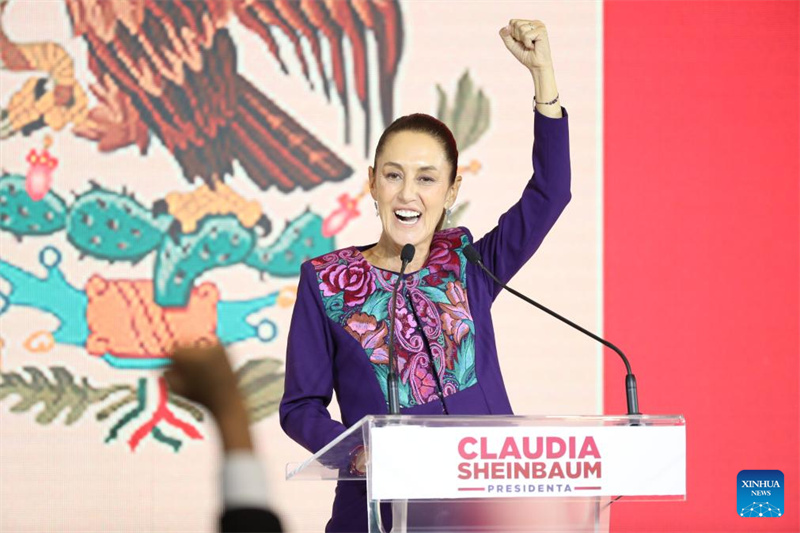 Claudia Sheinbaum declara vitória nas elei??es presidenciais do México
