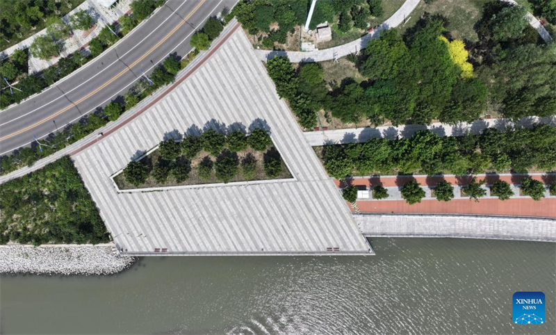 Vista da Nova área de Binhai em Tianjin