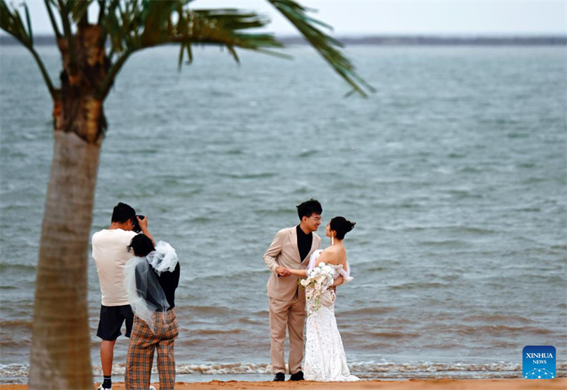 Vista da Nova área de Binhai em Tianjin