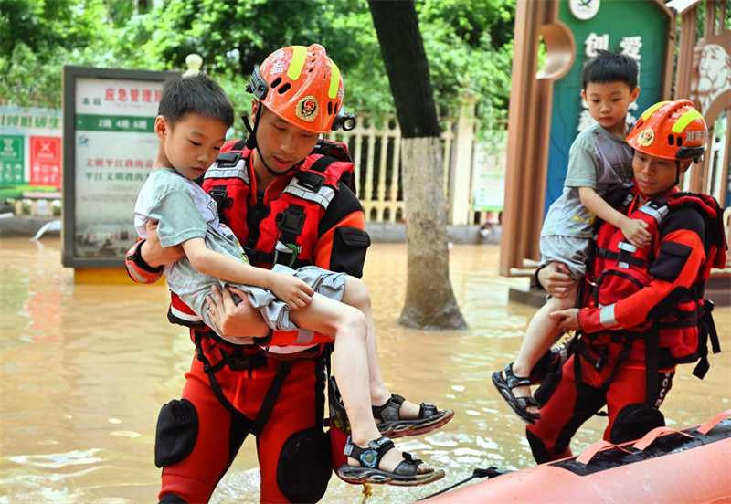 Hunan: condado de Pingjiang atingido por inunda??es sem precedentes