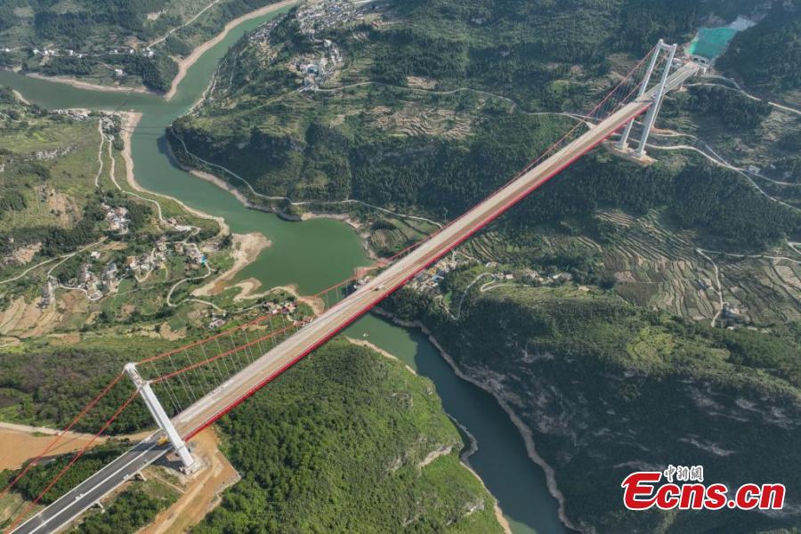 Guizhou: constru??o da grande ponte do rio Tongzi será concluída