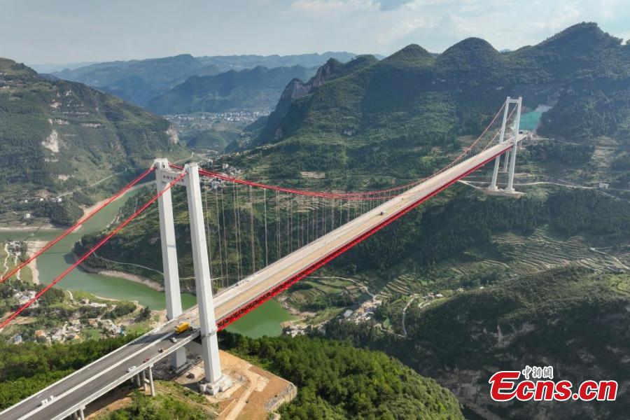 Guizhou: constru??o da grande ponte do rio Tongzi será concluída
