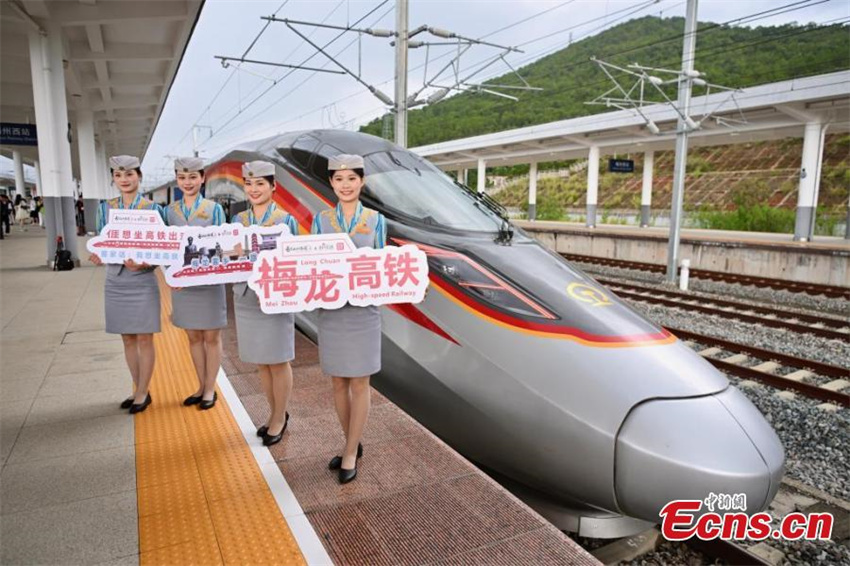 Guangdong: ferrovia de alta velocidade Meizhou-Longchuan inicia opera??es experimentais