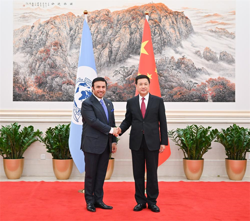 Ministro chinês da Seguran?a Pública reúne-se com chefe da Interpol e oficiais da Etiópia e Maldivas