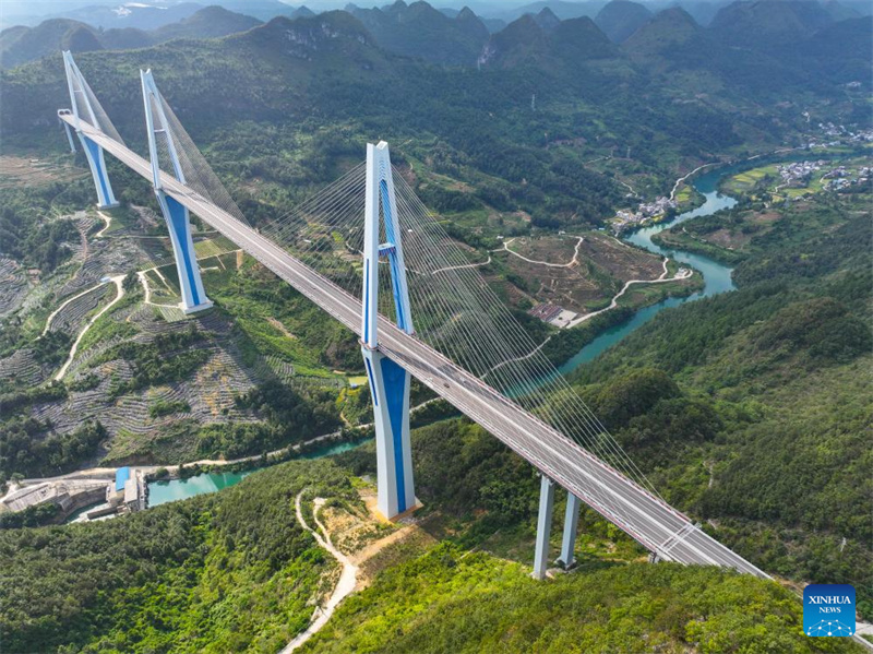 Pontes gigantescas em Guizhou, sudoeste da China