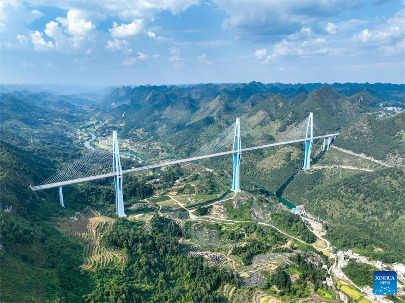 Pontes gigantescas em Guizhou, sudoeste da China