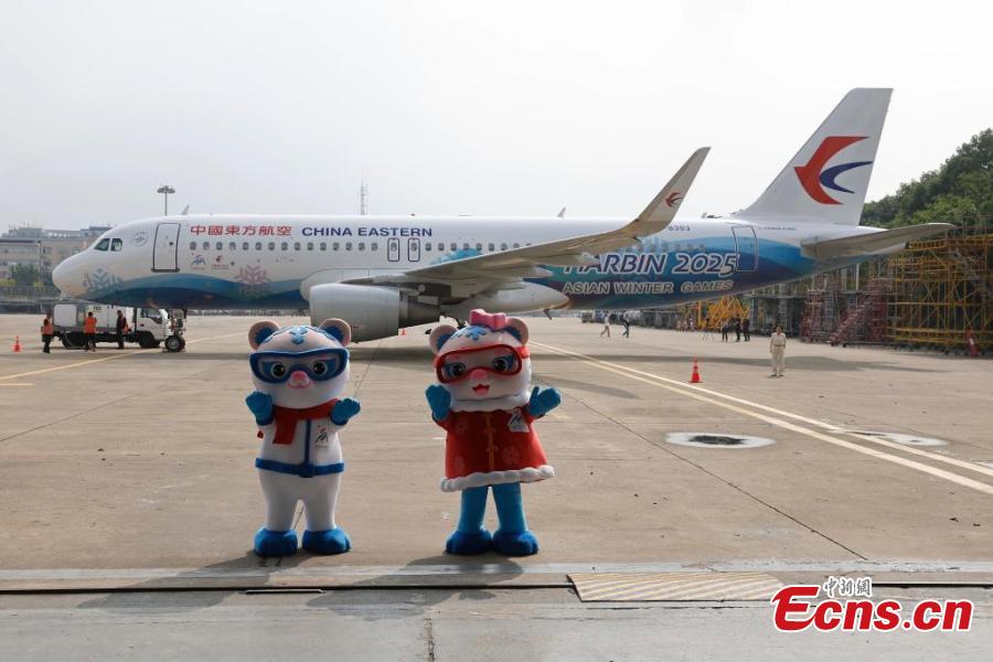 China Eastern revela aeronave temática dos 9o Jogos Asiáticos de Inverno