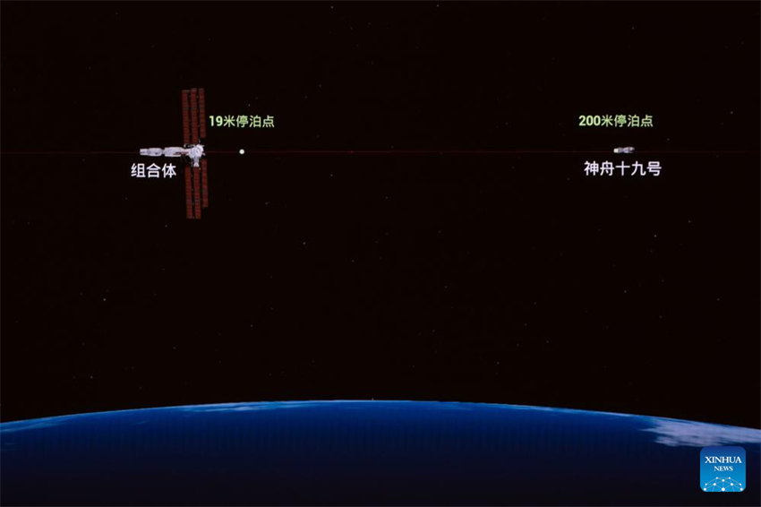 Nave espacial chinesa Shenzhou-19 atraca à combina??o da esta??o espacial