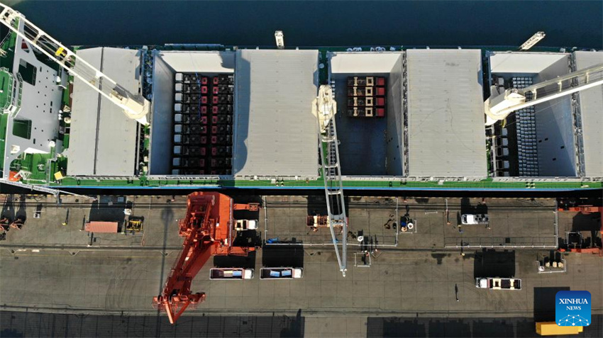 Nova rota de transporte direto entre a China e o sudeste da áfrica é inaugurada em Qingdao