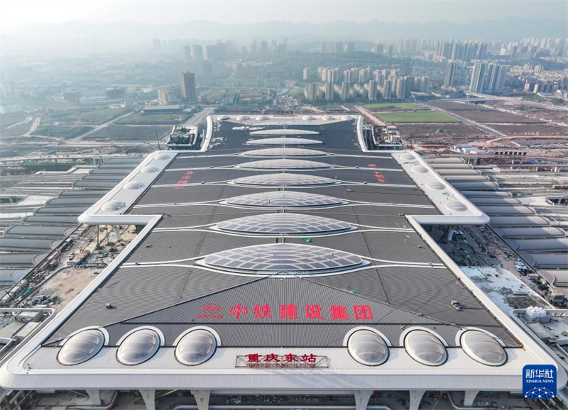 Maior centro ferroviário de alta velocidade do oeste da China em constru??o acelerada