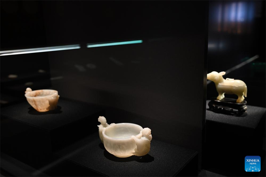 Exposi??o sobre a cultura do jade Hetian é realizada no Museu do Palácio em Beijing