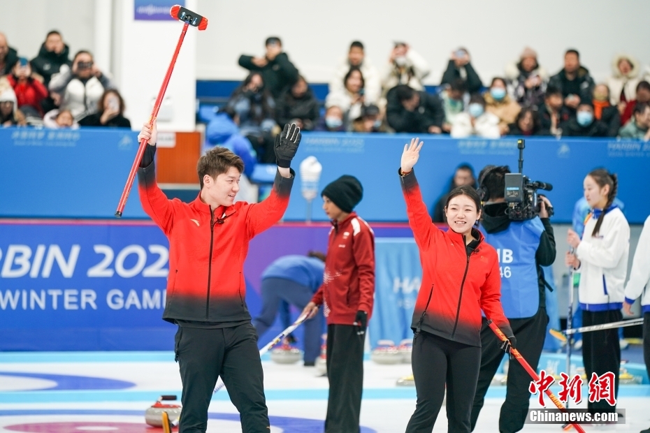 Jogos Asiáticos de Inverno de Harbin: equipe da China vence Cazaquist?o na primeira etapa de curling duplo misto