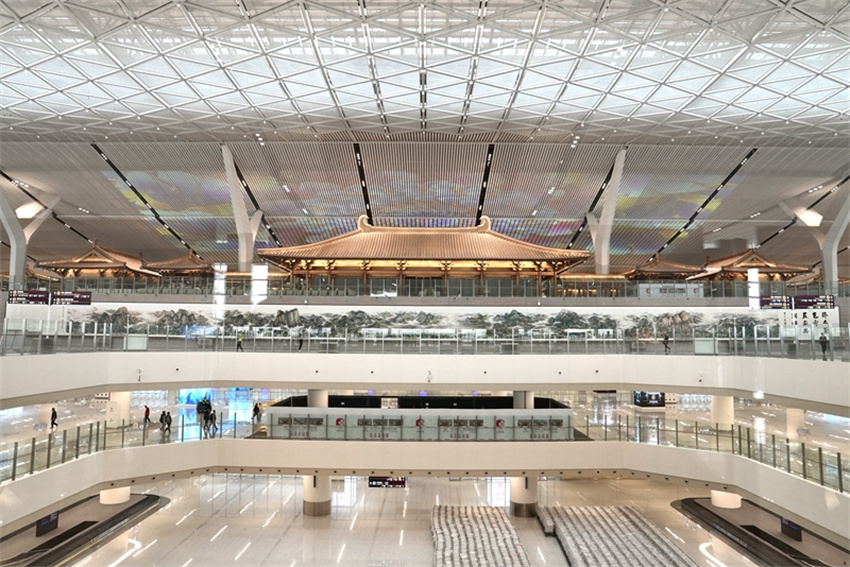 Terminal T5 do Aeroporto Internacional Xianyang de Xi'an foi oficialmente colocado em opera??o