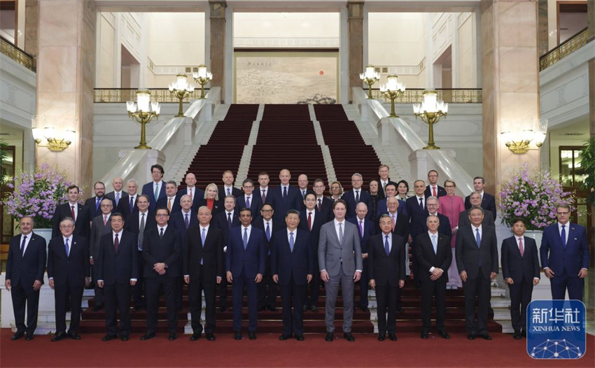 Xi Jinping reúne-se com representantes da comunidade empresarial internacional