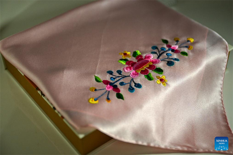 Ren Wei, herdeira da arte de bordado Han em Hubei