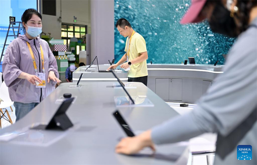 5a Exposi??o Internacional de Produtos de Consumo da China em prepara??o em Haikou, sul da China