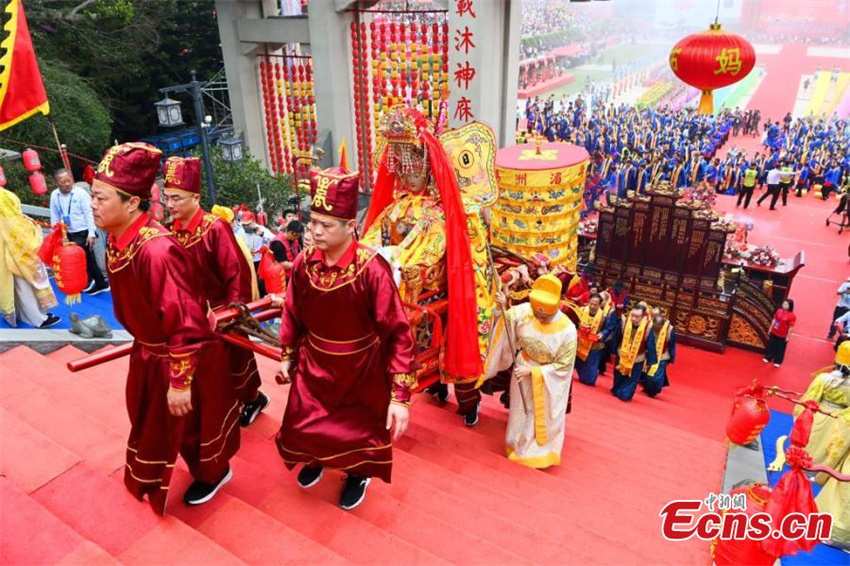 1.065o aniversário da deusa do mar Mazu é comemorado em Fujian