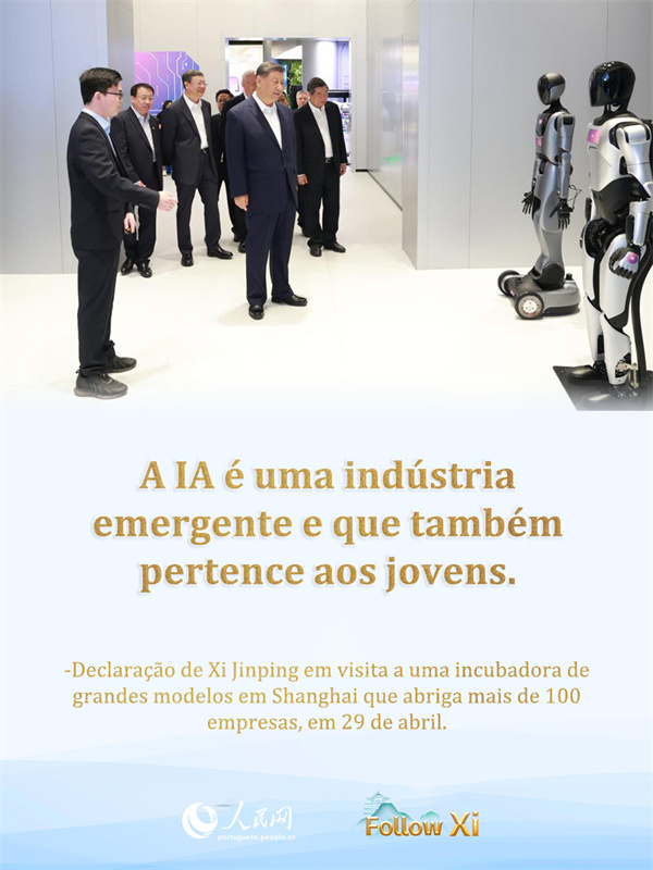 Xi Jinping: IA é uma indústria nascente e também é uma indústria que pertence aos jovens
