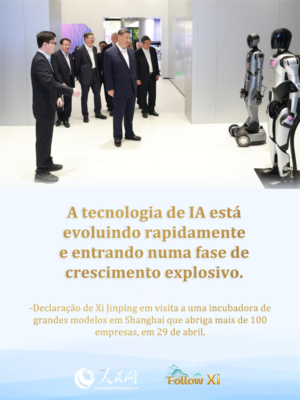 Xi Jinping: IA é uma indústria nascente e também é uma indústria que pertence aos jovens