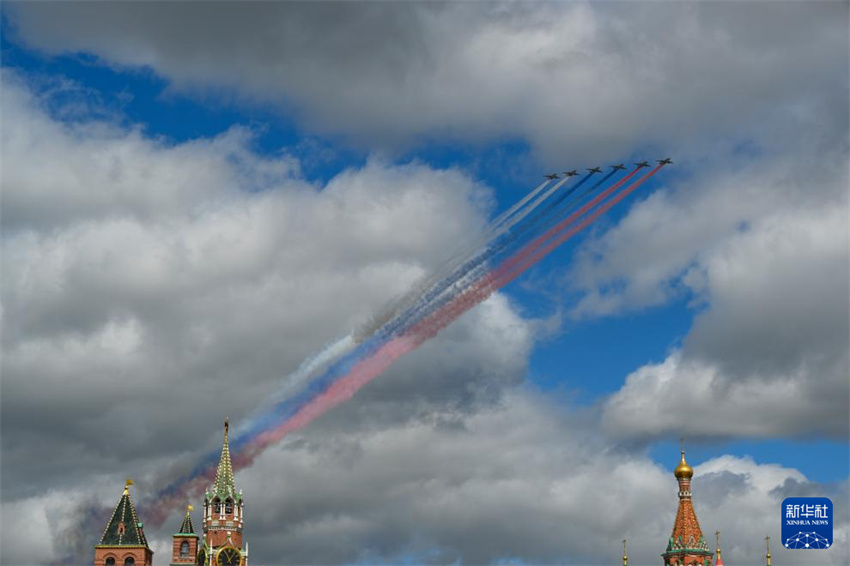Ensaio do desfile militar em comemora??o ao 80o aniversário da vitória na Grande Guerra Patriótica é realizado em Moscou