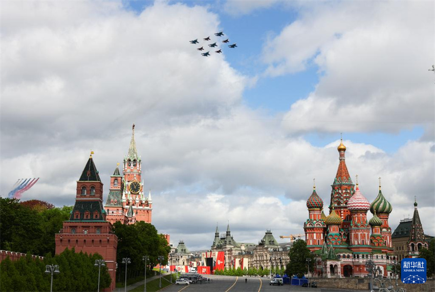 Ensaio do desfile militar em comemora??o ao 80o aniversário da vitória na Grande Guerra Patriótica é realizado em Moscou