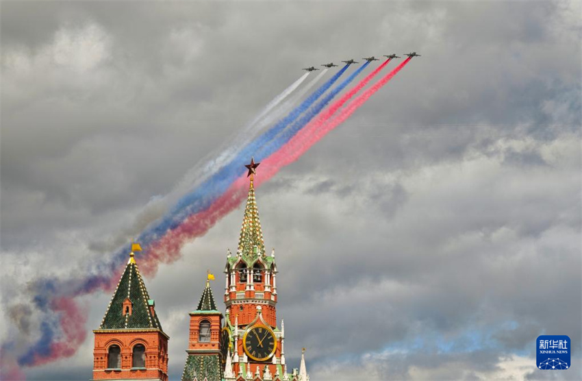 Ensaio do desfile militar em comemora??o ao 80o aniversário da vitória na Grande Guerra Patriótica é realizado em Moscou