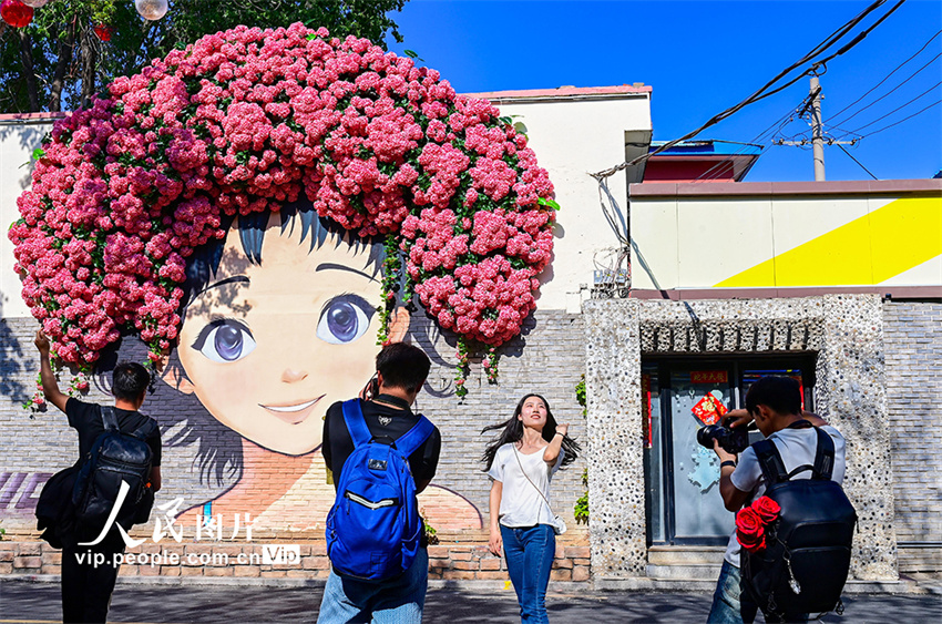 Galeria a céu aberto embeleza Hohhot, Mongólia Interior